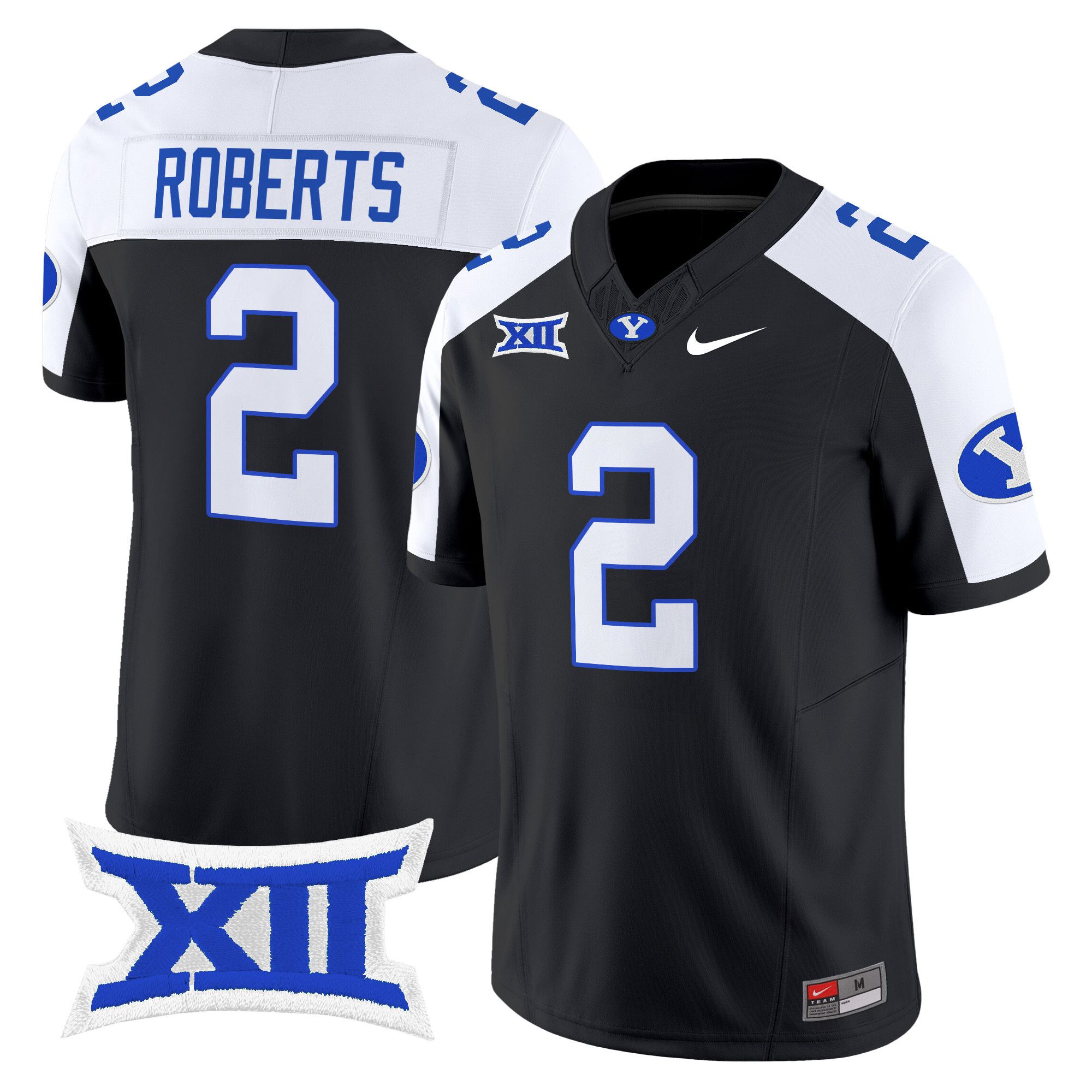 Men BYU Cougars #2 Roberts Black Nike 2024 Vapor Limited NCAA Jersey